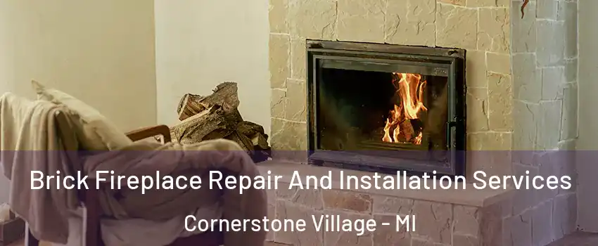 Brick Fireplace Repair And Installation Services Cornerstone Village - MI
