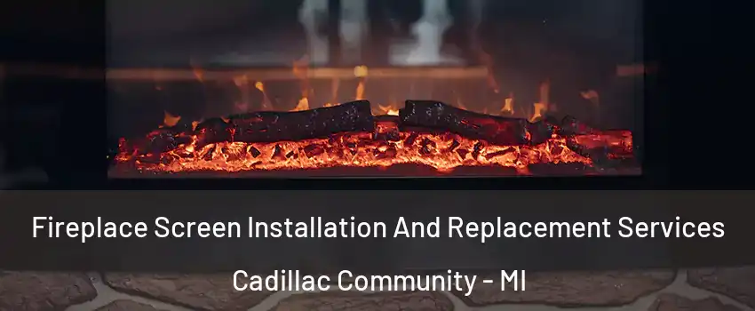 Fireplace Screen Installation And Replacement Services Cadillac Community - MI