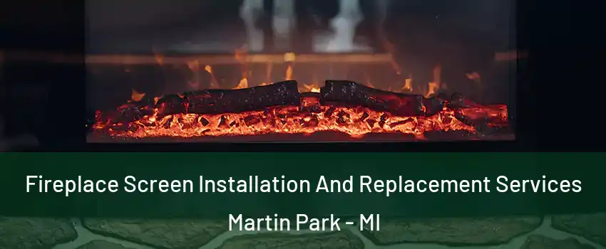 Fireplace Screen Installation And Replacement Services Martin Park - MI