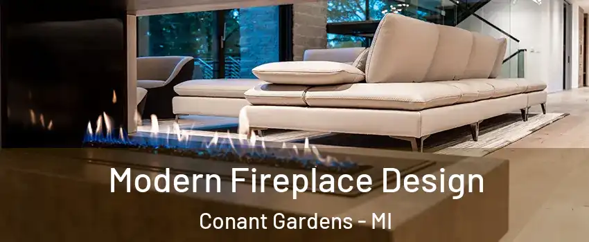 Modern Fireplace Design Conant Gardens - MI