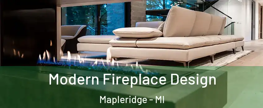 Modern Fireplace Design Mapleridge - MI