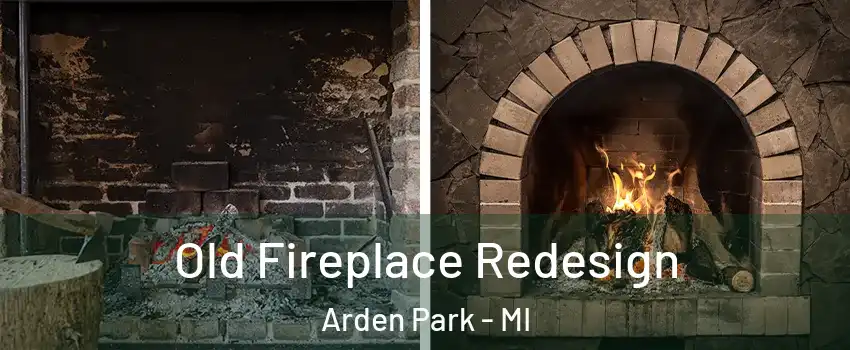 Old Fireplace Redesign Arden Park - MI