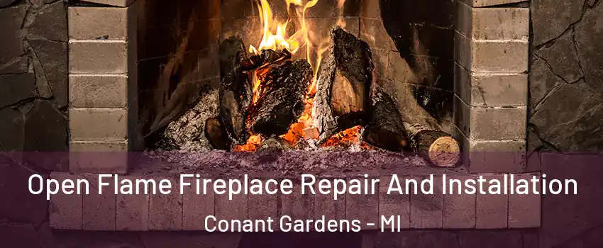 Open Flame Fireplace Repair And Installation Conant Gardens - MI