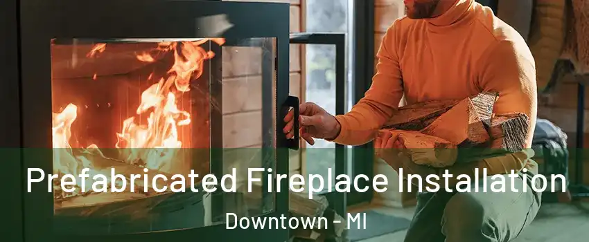 Prefabricated Fireplace Installation Downtown - MI