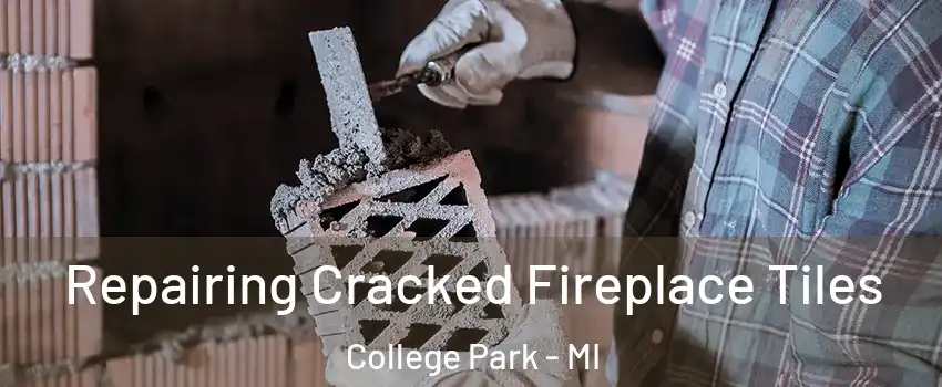 Repairing Cracked Fireplace Tiles College Park - MI